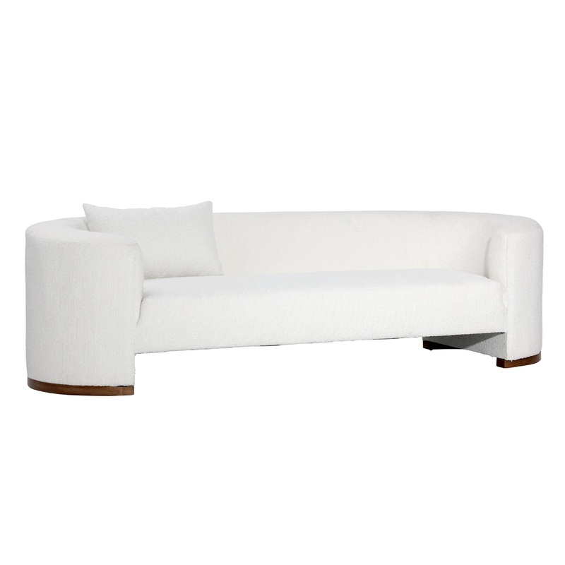 Salomon White Sofa|White