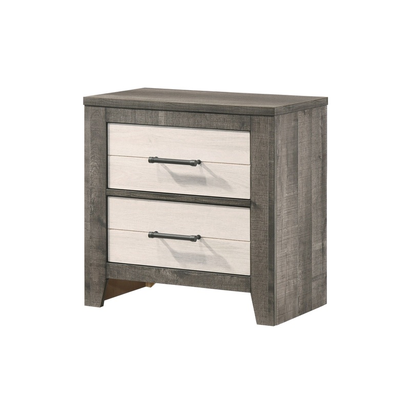 Rhett – Nightstand – Chalk / Gray