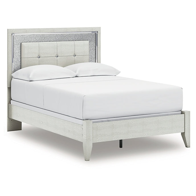 Zyniden Full Upholstered Panel Bed