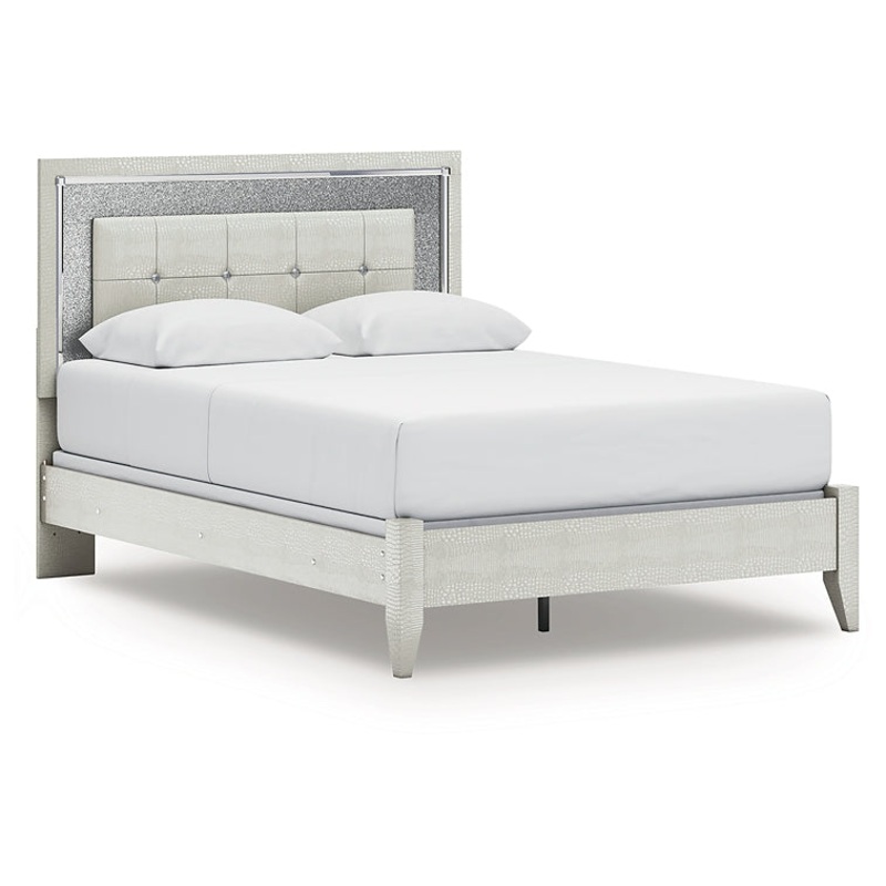 Zyniden Queen Upholstered Panel Bed
