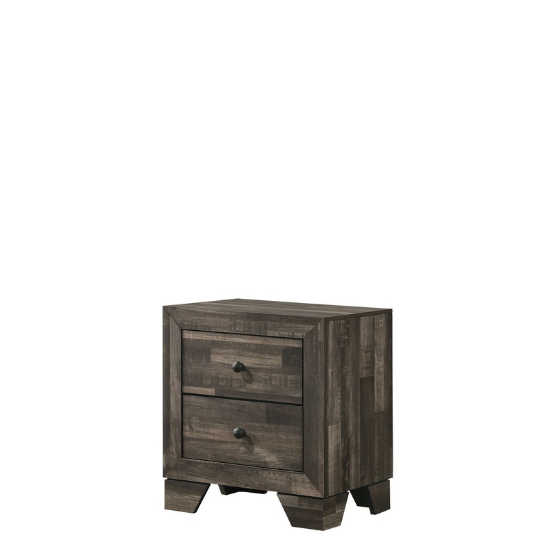 Atticus – Nightstand|Dark Brown|White