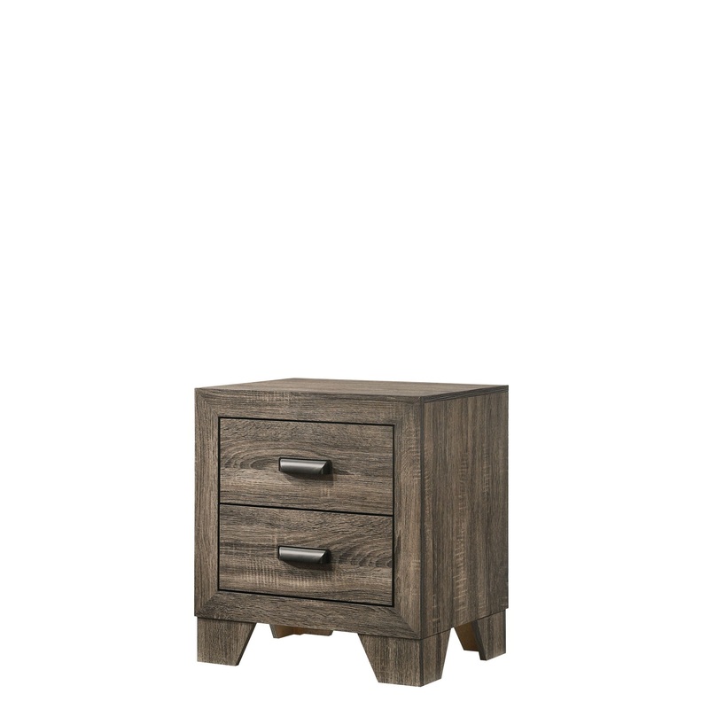 Millie – Nightstand|Gray|Dark Brown|White