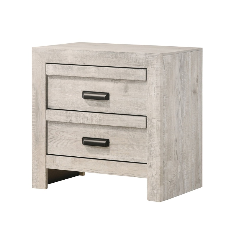 Valor – Nightstand|Beige|Dark Gray|Light Brown