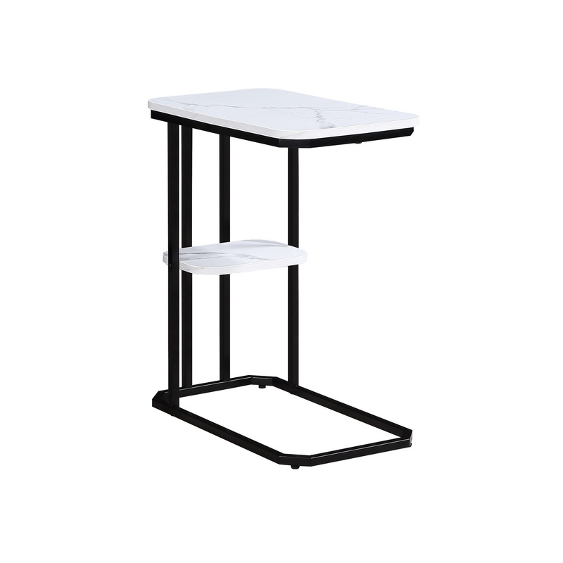 Ida – Chairside Table|Black|Gray