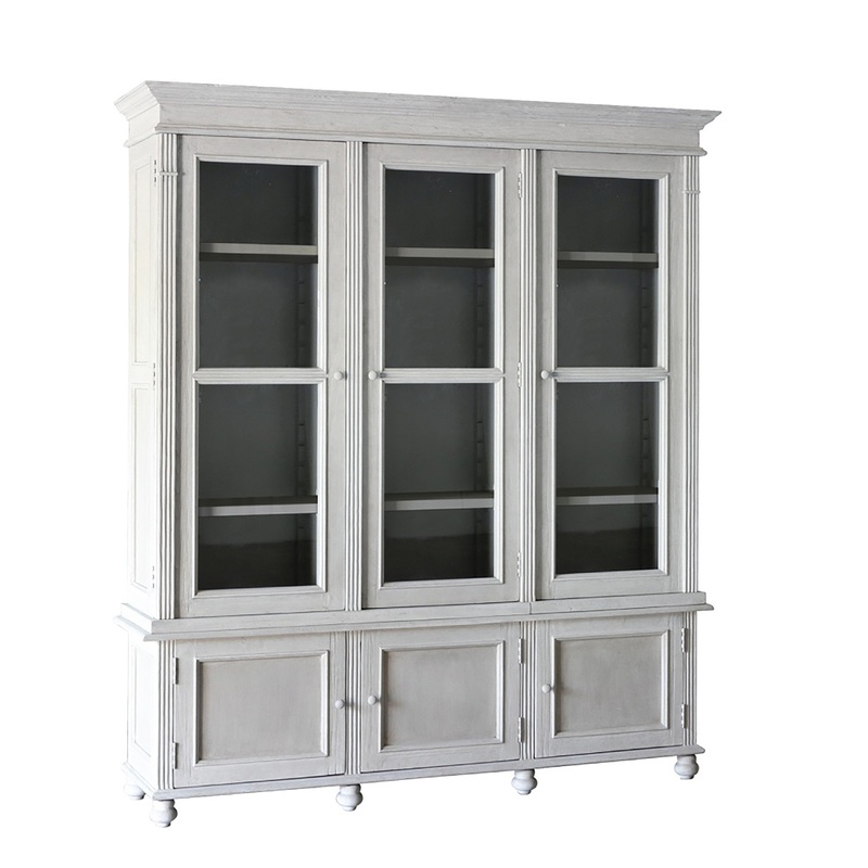 Collis Light Grey Wash Sealed Finish Cabinet