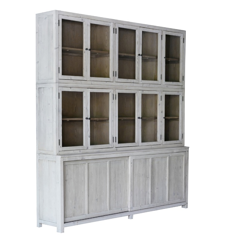 Haley Light Grey Wash Sealed Finish Cabinet