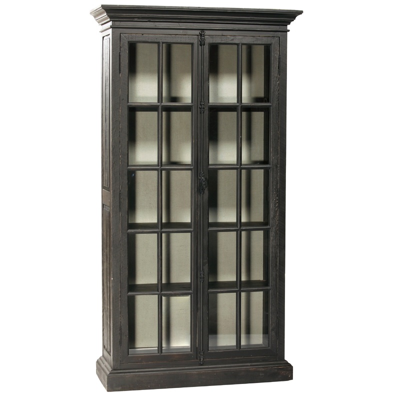 Barnsley Antique Black Finish Cabinet