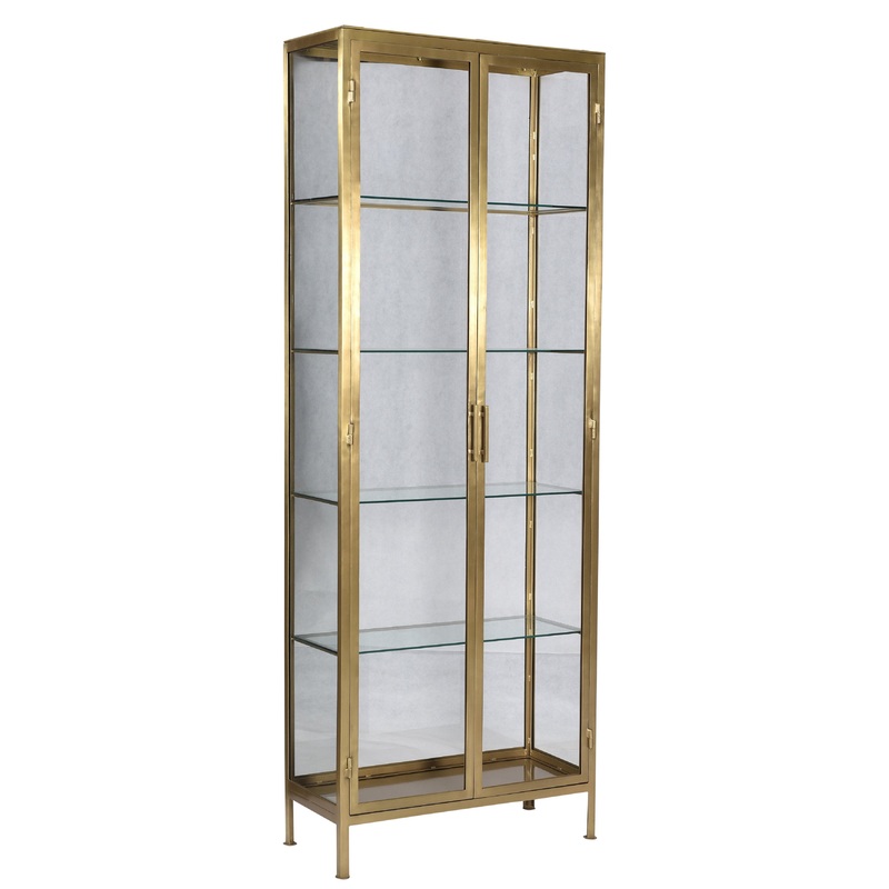 Arnel Brass Finish Cabinet|Brass Finish