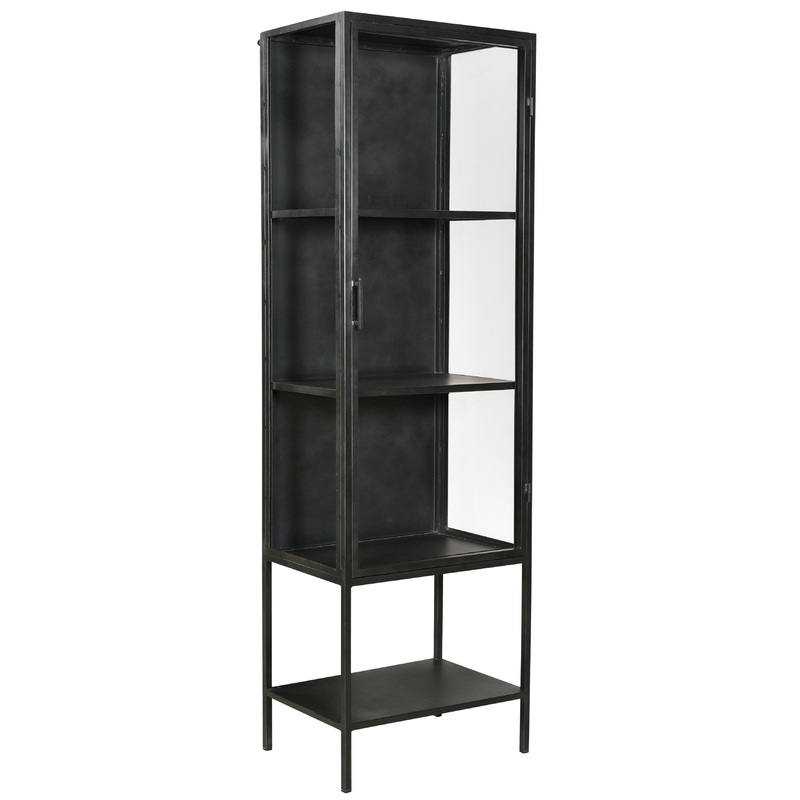 Anker Antique Gunmetal Finish Cabinet