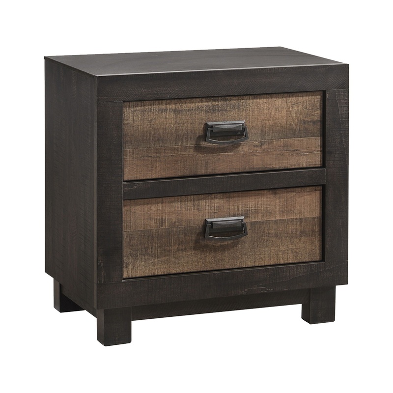Harlington – 2-Drawer Nightstand – Dark Chocolate
