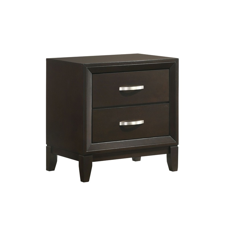 Beaumont – 2-Drawer Nightstand – Merlot