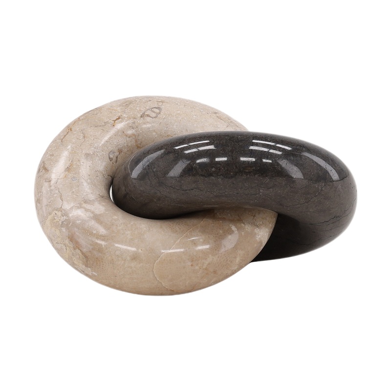 Yaelle Cream and Black Chain Link