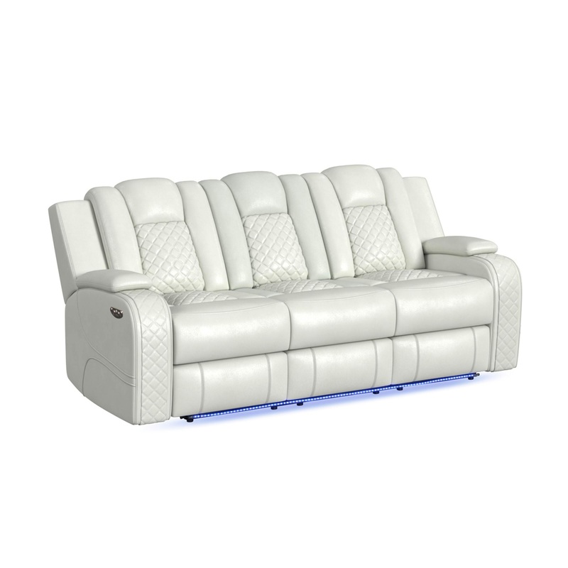 Carlo – Power Motion Sofa With Power Headrest, Dropdown Table, Power Strip, LED And Reading Light