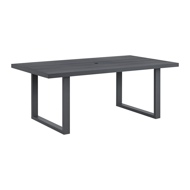 Playa – Dining Table – Dark Gray / Beige