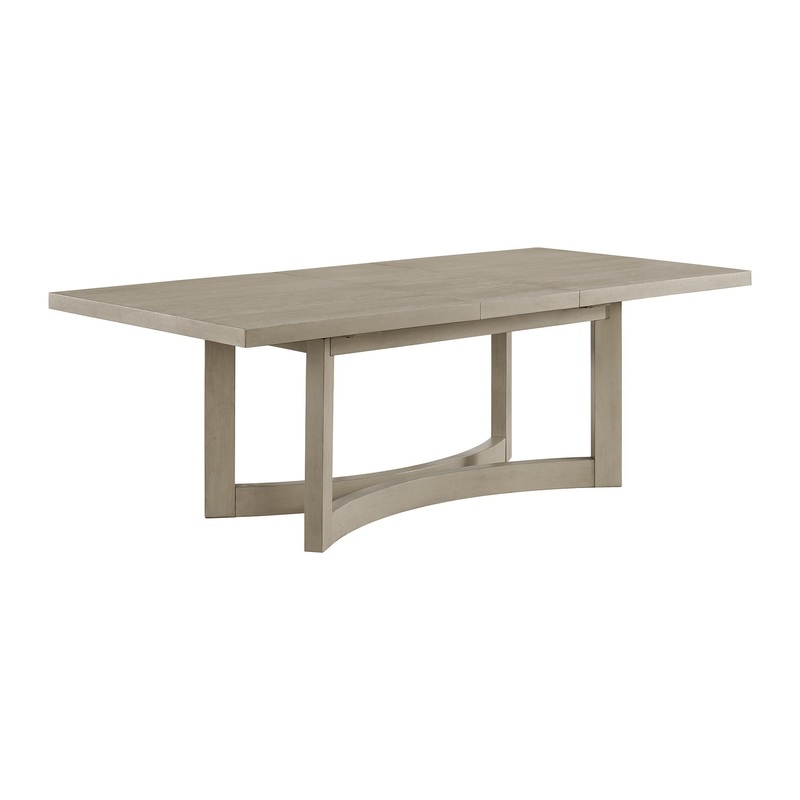 Elma – Rectangular Dining Table With 18 Leaf – Almond