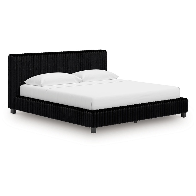 Zuraleus – Upholstered Bed|Black|Queen|King