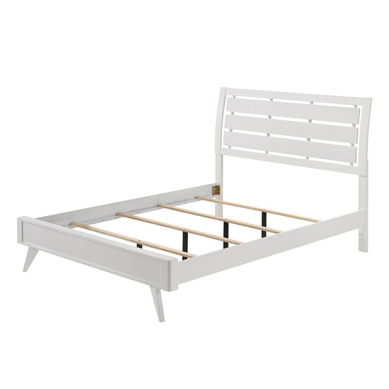 ACME Cerys White Finish Cerys Eastern King Bed Model BD01557EK