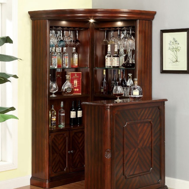 VOLTAIRE CORNER CURIO By FURNITURE OF AMERICA CM-CR142-CURIO