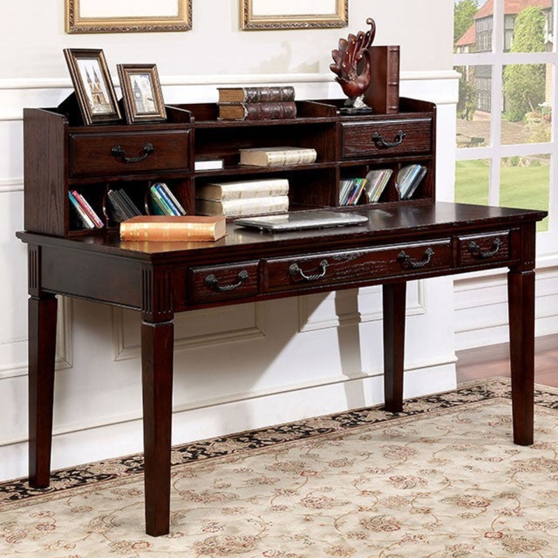 TAMI WRITING DESK W/ HUTCH By FURNITURE OF AMERICA CM-DK6384DL-PK