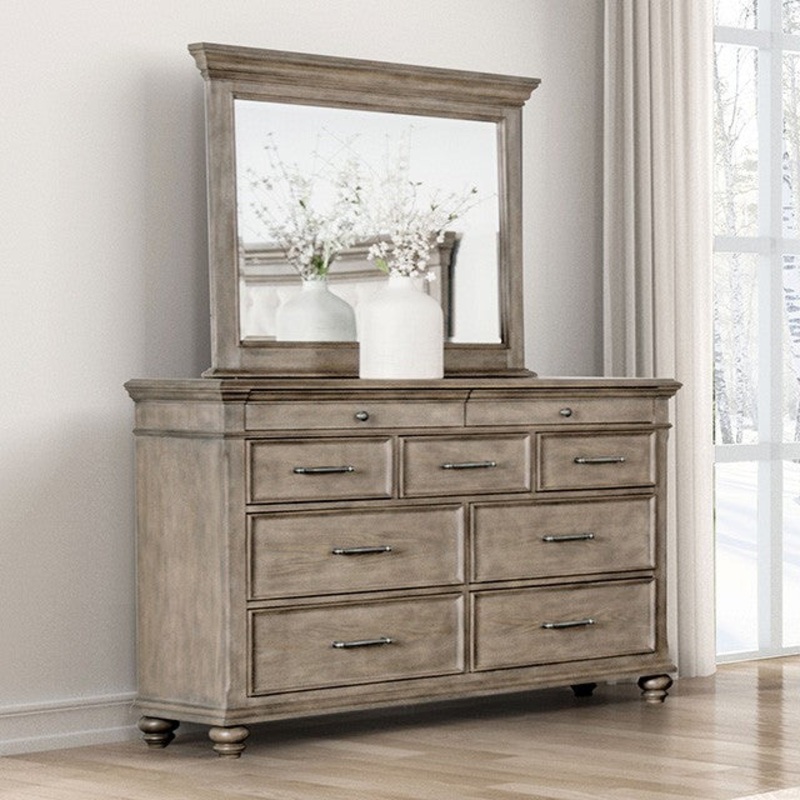 PHILOMATH DRESSER By FURNITURE OF AMERICA FM7430BR-D
